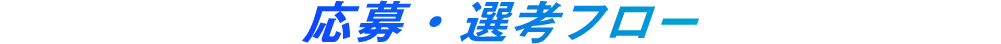 応募・選考フロー