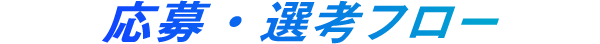 応募・選考フロー