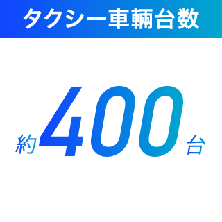 タクシー車輛台数 約400台